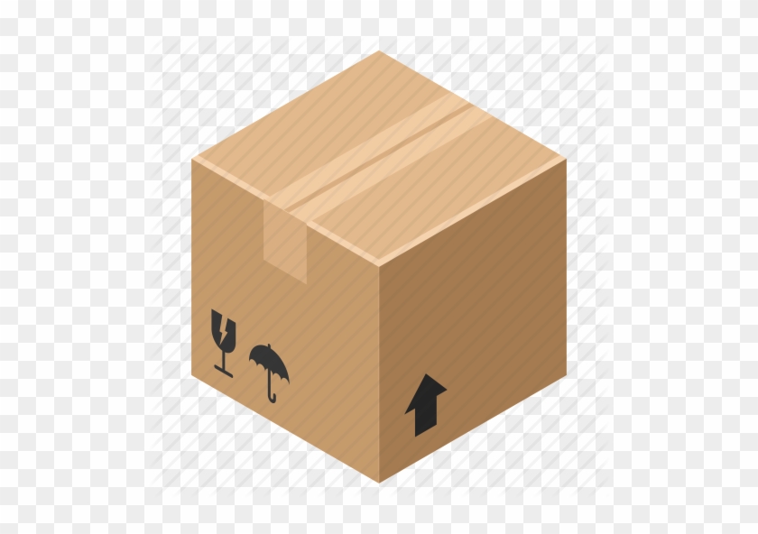 Clip Art Box, Cardboard, Carton, Delivery, Package, - Shipping Box Icon Png #1468092