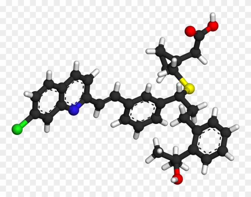 Montelukast 3d Ball And Stick - Amine Compounds (chemical Compounds) #1468184