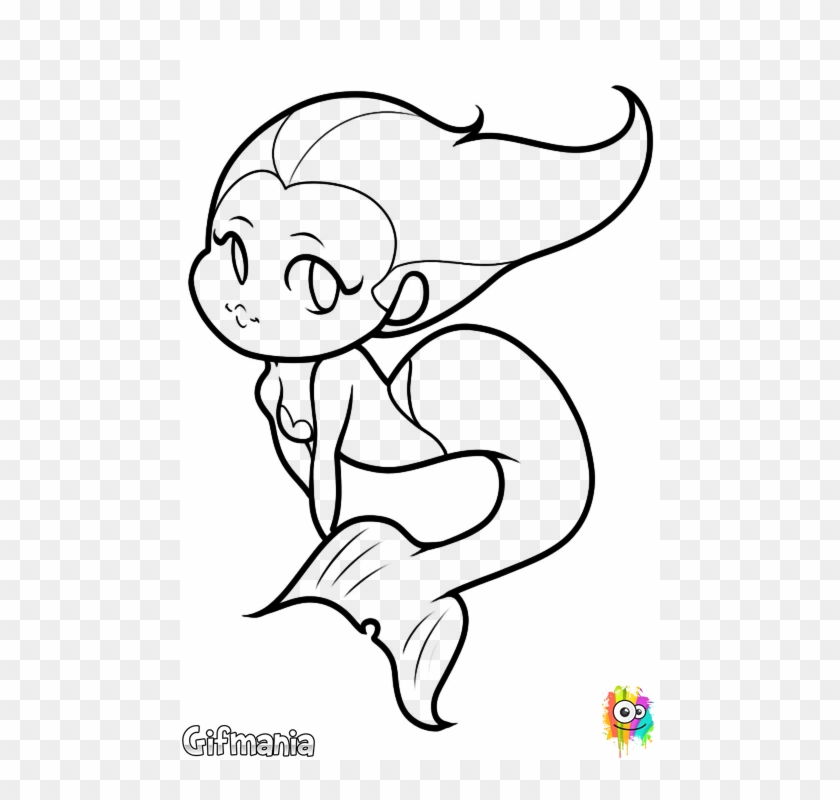 Mermaid Of A Friendly - Mermaid Sketch For Kids #1468267