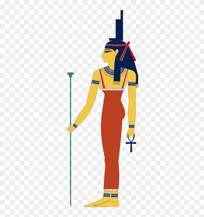 Isis Was Is Depicted Holding An Ankh In Her Left Hand - Egyptian Goddess #1468477