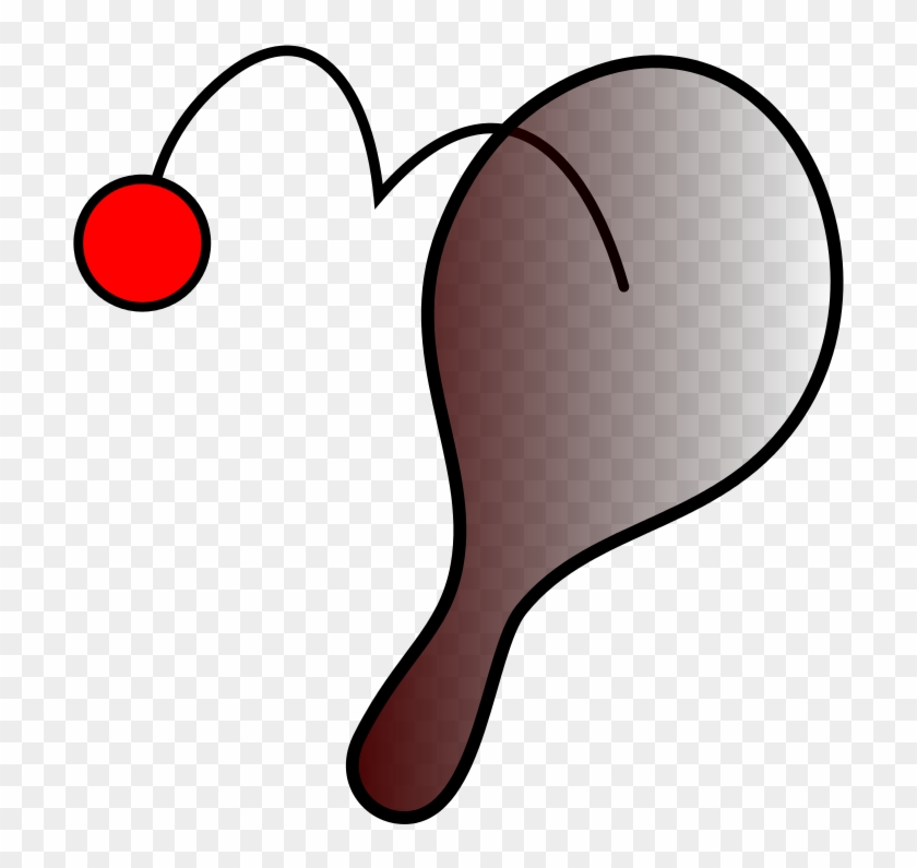 Vector Library Stock File Paddleball Svg Wikipedia - Bat And Ball With String #1468555