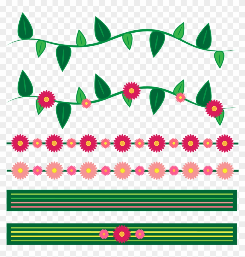 Free Image On Pixabay Flower Border Frame - Clipart Flower Border Png #1468561