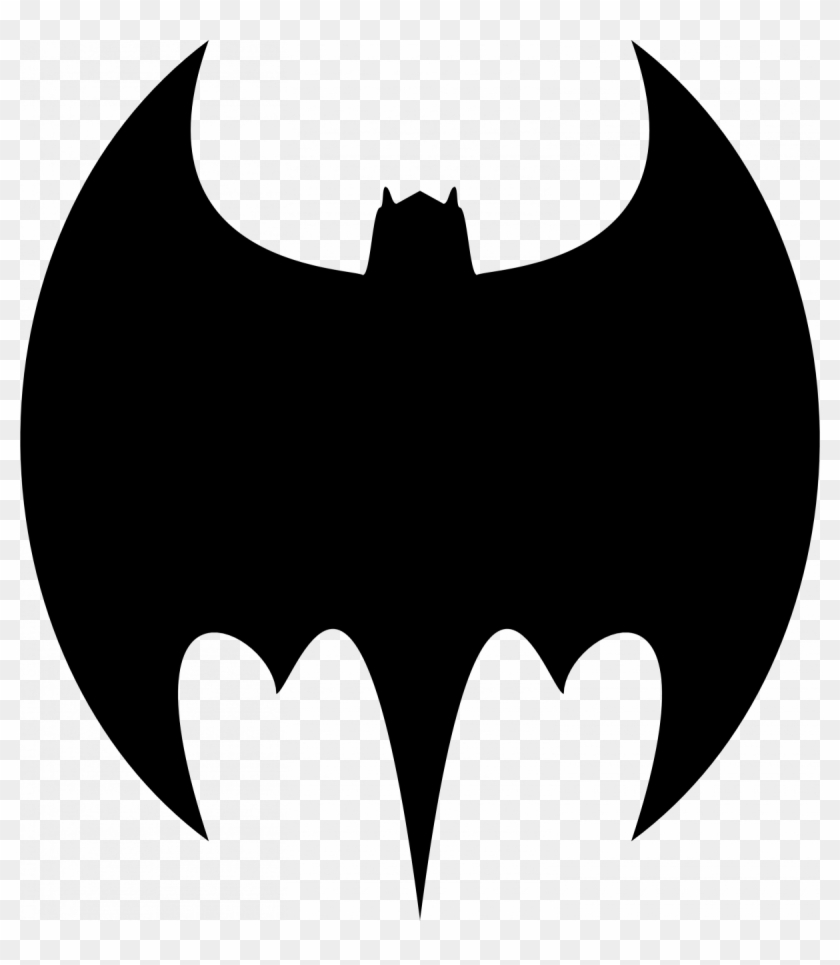 Jpg Black And White Library Picture Of Symbol Group - Batman Logo 1965 #1468583