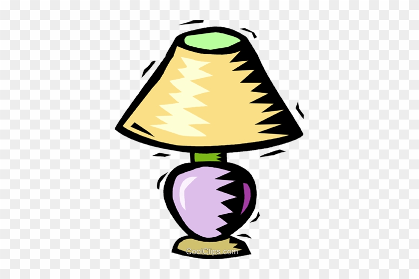 Table Lamps Royalty Free Vector Clip Art Illustration - Lampada Clipart #1468665