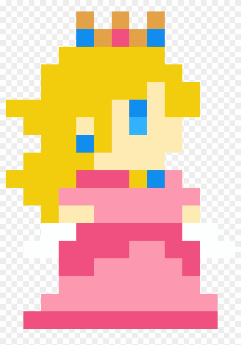 Super Mario Clipart Mystery Number - Super Mario Peach Pixel #1468830