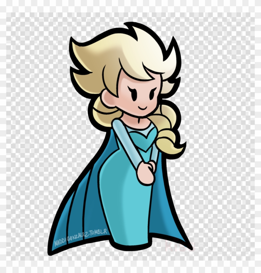 Frozen Super Mario Clipart Super Smash Bros - Super Paper Mario Art #1468895