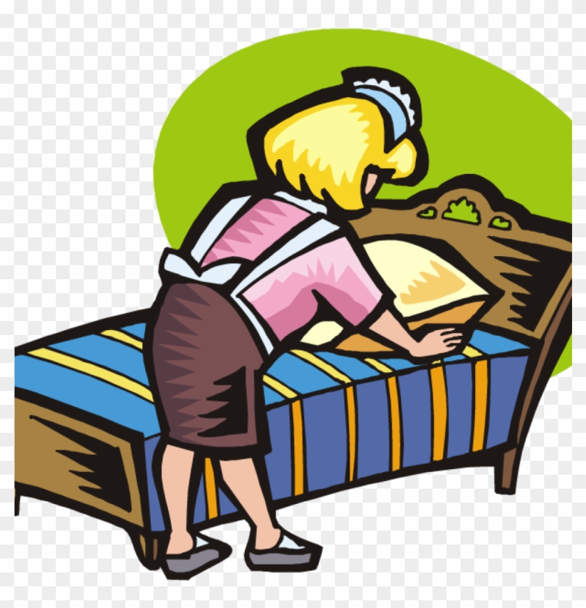 Make Your Bed Clipart 28 Collection Of Make My Bed - Making The Bed Cartoon #1469138