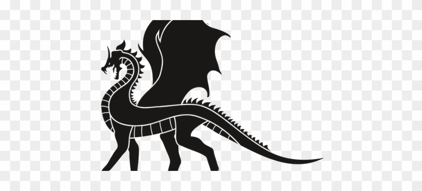Vector Royalty Free Stock Download Wallpaper Bearded - Fire Breathing Dragon Black And White Clipart #1469316