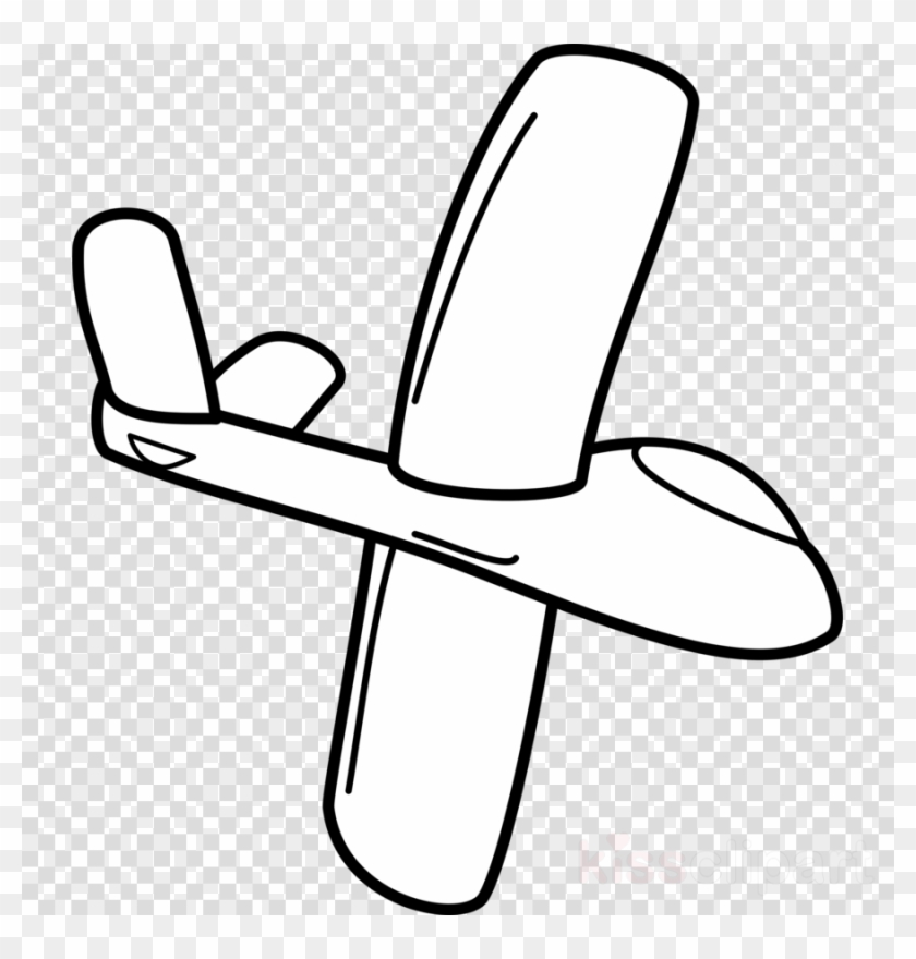 Outline Image Of Glider Clipart Airplane Glider Clip - Huellas De Perro Png #1469506