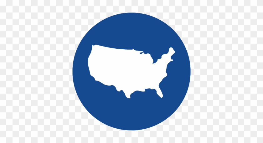 Toolkit Of Resources On Agency Collaboration - Us Map Icon Round #1469568