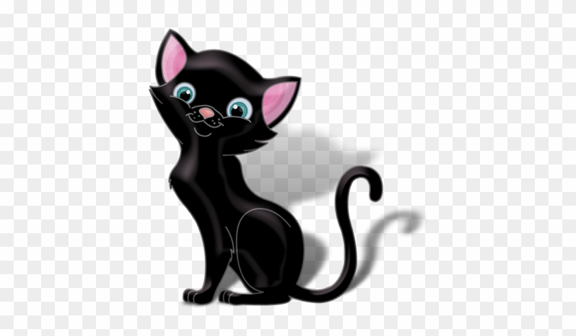 Kitty Cat Clip Art Animals Images, Zoo Animals, Cute - Cute Black Cat Png #1469617