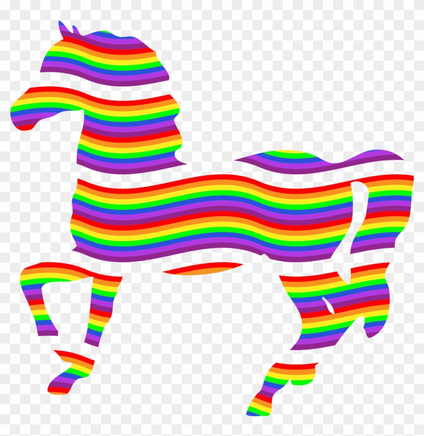 Colorful Rainbow Medium Image Png - Colorful Horse Image Png #1469699