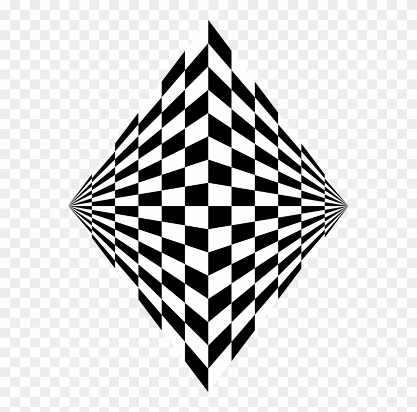 3d Optical Illusion Optics Op Art - Black And White Funky Patterns #1469708