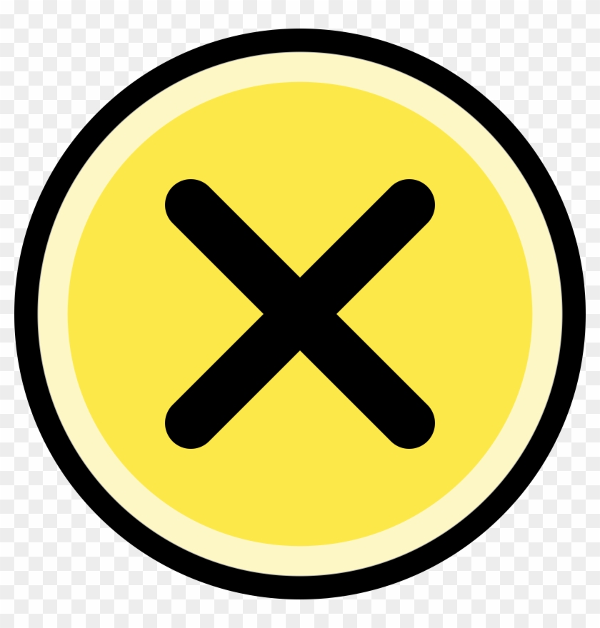 Cancel/no, Round, Yellow Image Freeuse Stock - Clip Art Railroad Sign #1469712