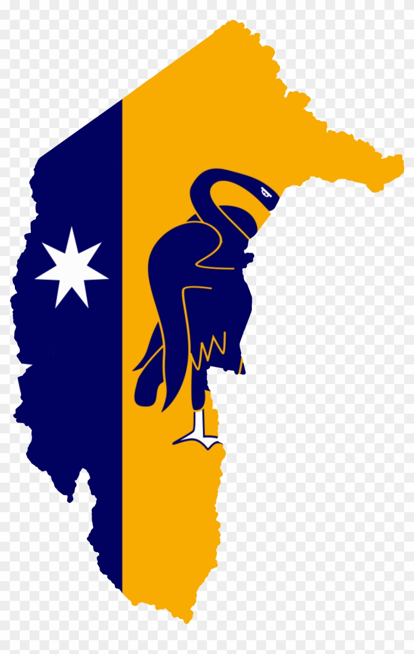 Flag Map Of The Australian Capital Territory - Australian Capital Territory Flag Map #1469873