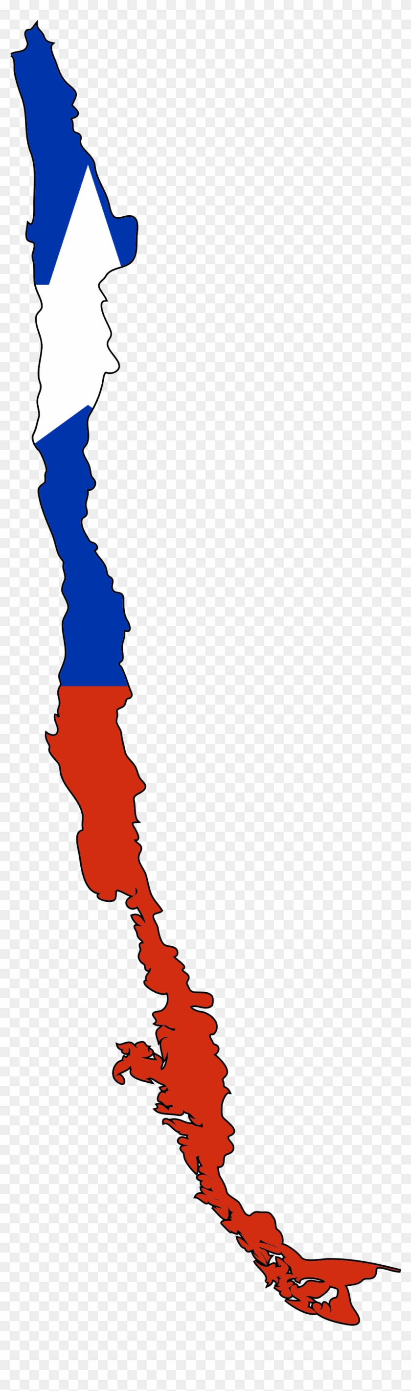 Australia - Chile Flag Map #1469877