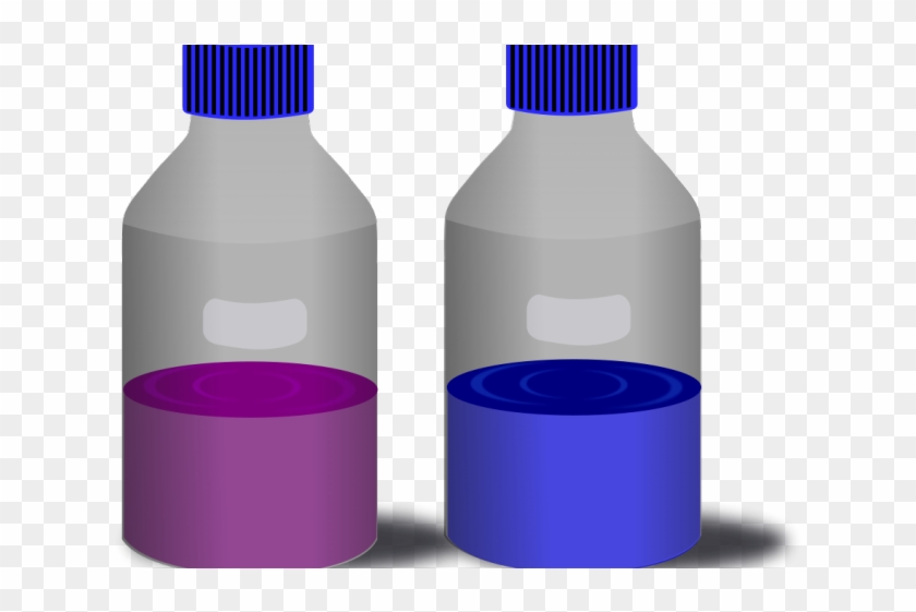 Plastic Bottles Clipart Cartoonwater - Reagent Bottle Clipart #1470219