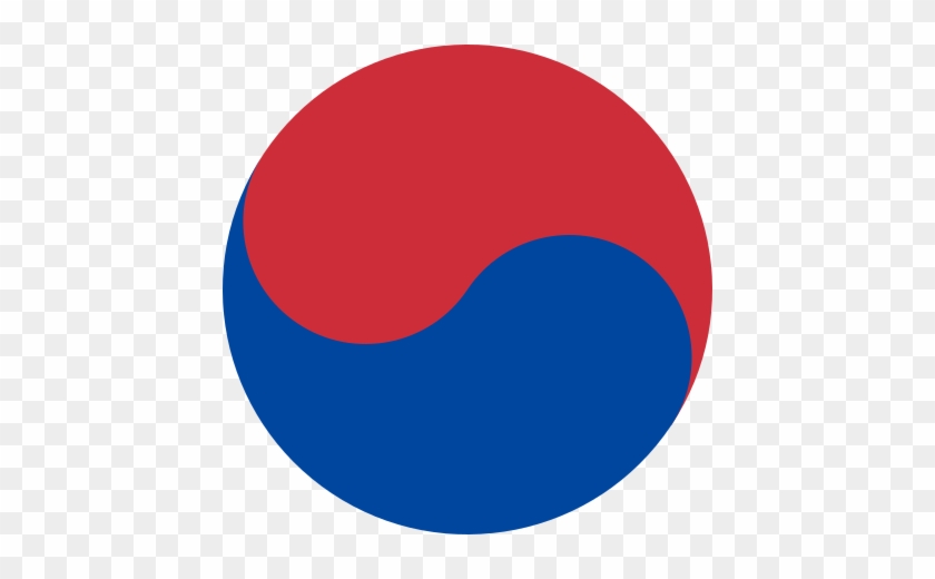 The Korean Taegeuk Symbol, Equivalent To The Chinese - Korean Symbol #1470348