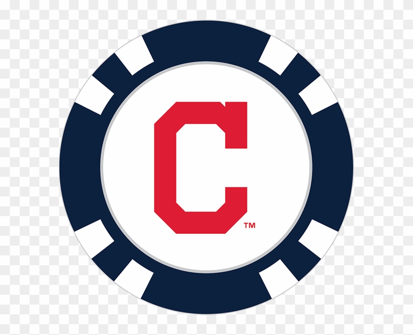 Cleveland Indians Poker Chip Ball Marker - Atlanta Braves Logo Circle #1470443