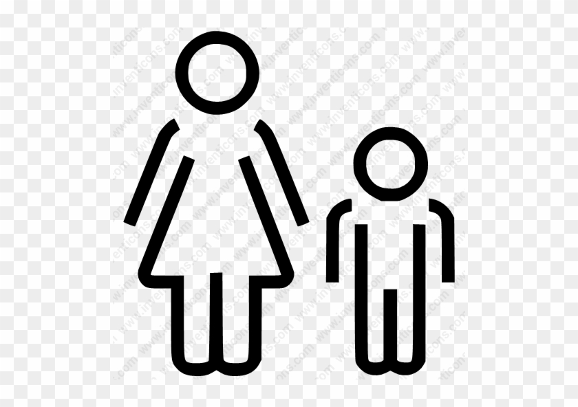 And Family Mother Son - Toilet Pictogram Free Download #1470549