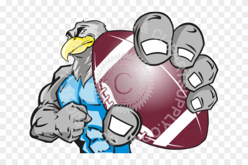 Eagle Clipart Football - Eagle Football Mascot Clip Art #1470589