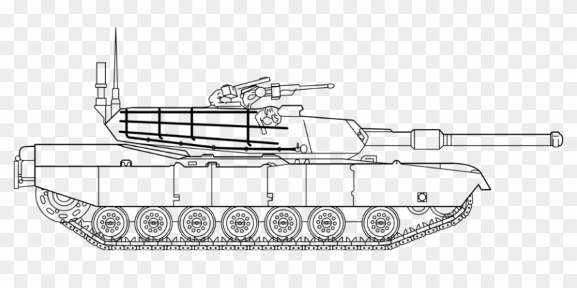 M1 Abrams Main Battle Tank M1a2 Military - Abrams Tank Clip Art #1470600