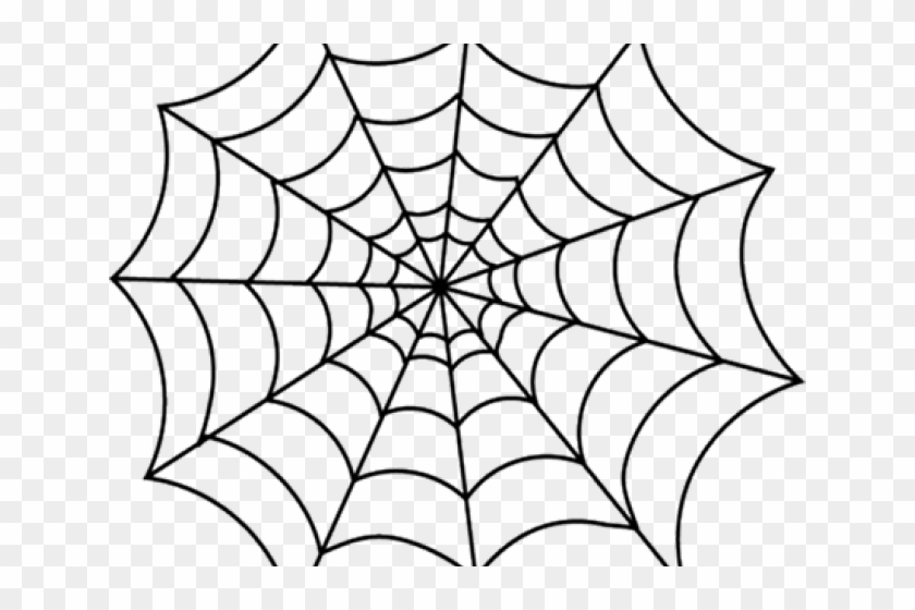 Drawn Spider Web Transparent - Spider Web Clipart Black And White #1470756