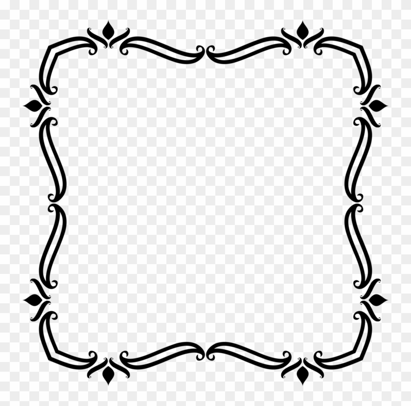 Borders And Frames Art Nouveau Ornament Picture Frames - Frames Drawing #1470785