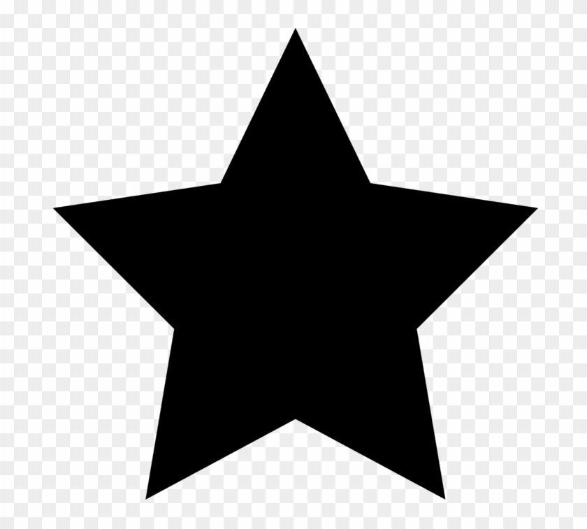 Big Black Star Symbol - Transparent Background Star Png #1470842