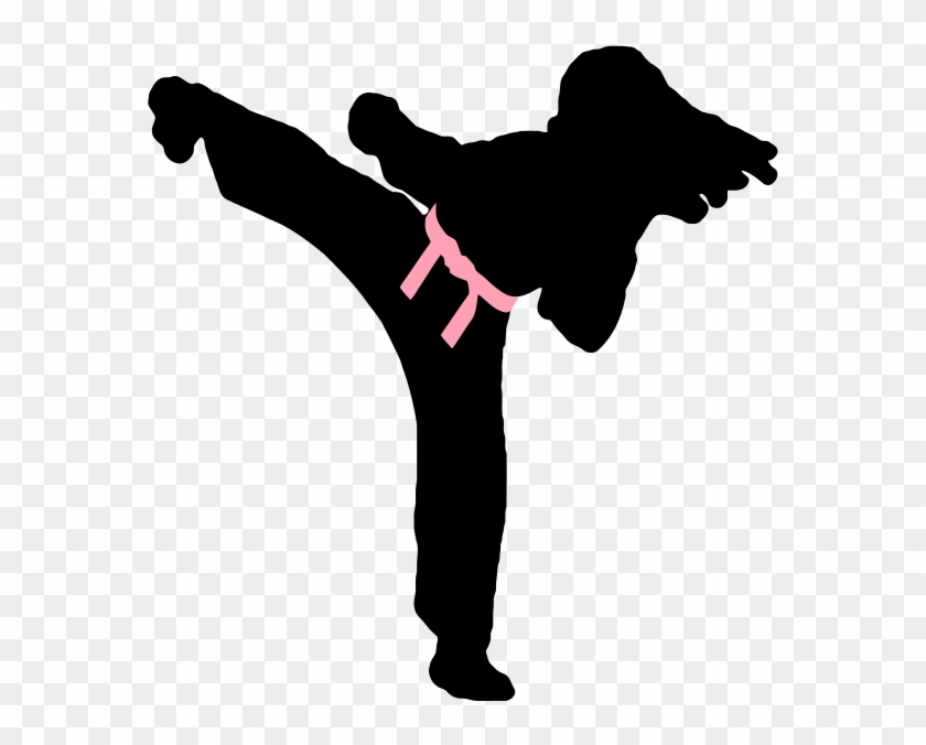 Girls Clipart Martial Arts - Girl Karate Vector #1471190
