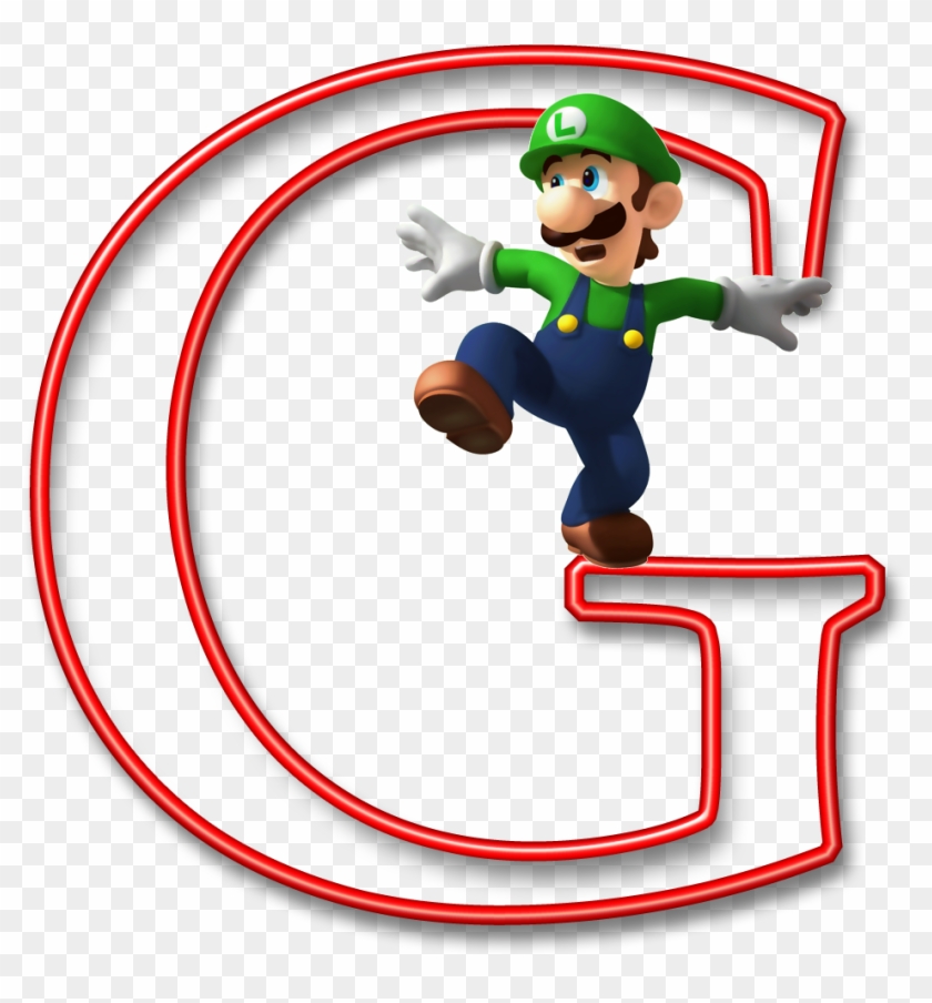 Alfabeto Mario Bros - Nintendo Logo With Mario #1471228