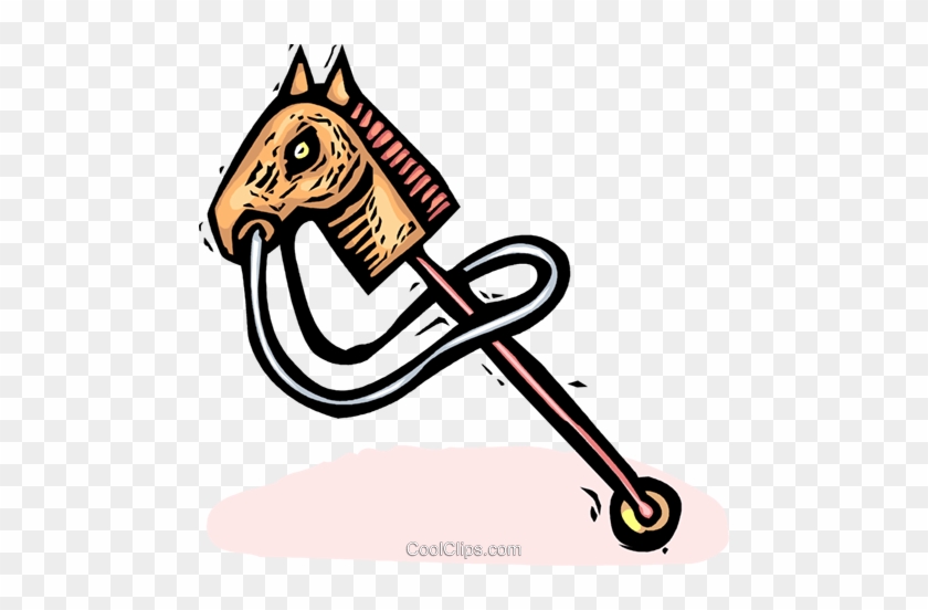 Hobby Horse Royalty Free Vector Clip Art Illustration - Illustration #1471410