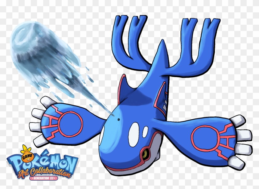 Kyogre Using Water Spout By Yggdrassal - Kyogre Using Water Spout By Yggdrassal #1471501