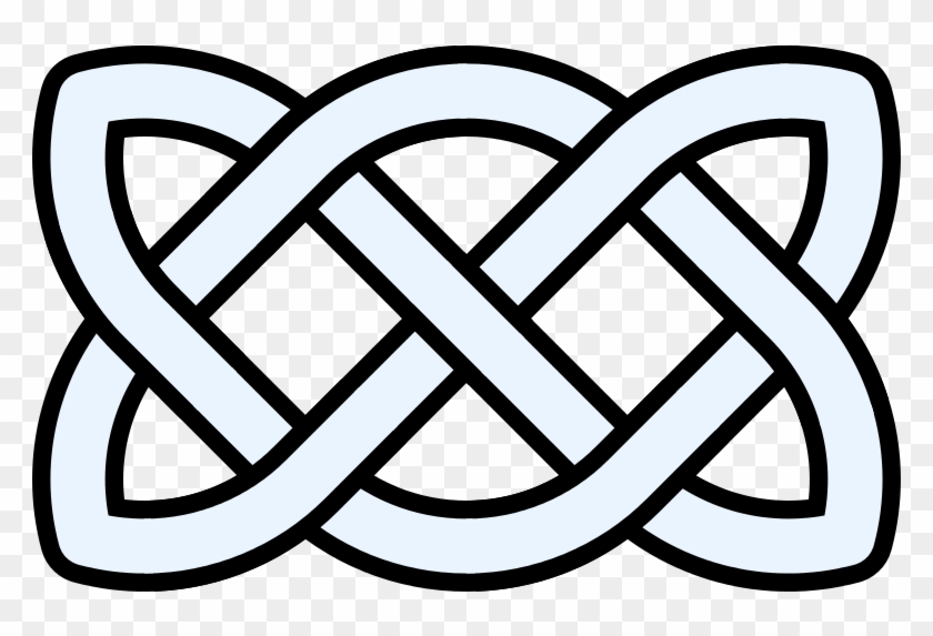 Celtic Knot Linear 7crossings - 7_4 Knot #1471532