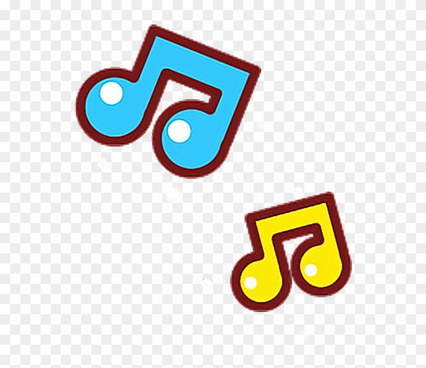 Cute Music Notes Music Notes Yellow Blue G7cheese'stime - Cute Music Notes Png #1471632