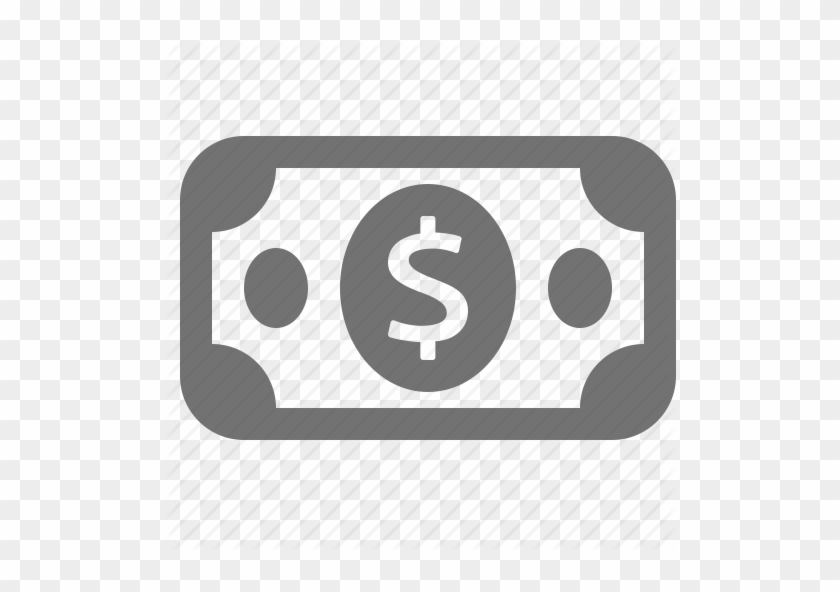 Graphic Freeuse Stock Money Currency Extras By Micromaniac - Dollar Bill Icon Gray #1471702
