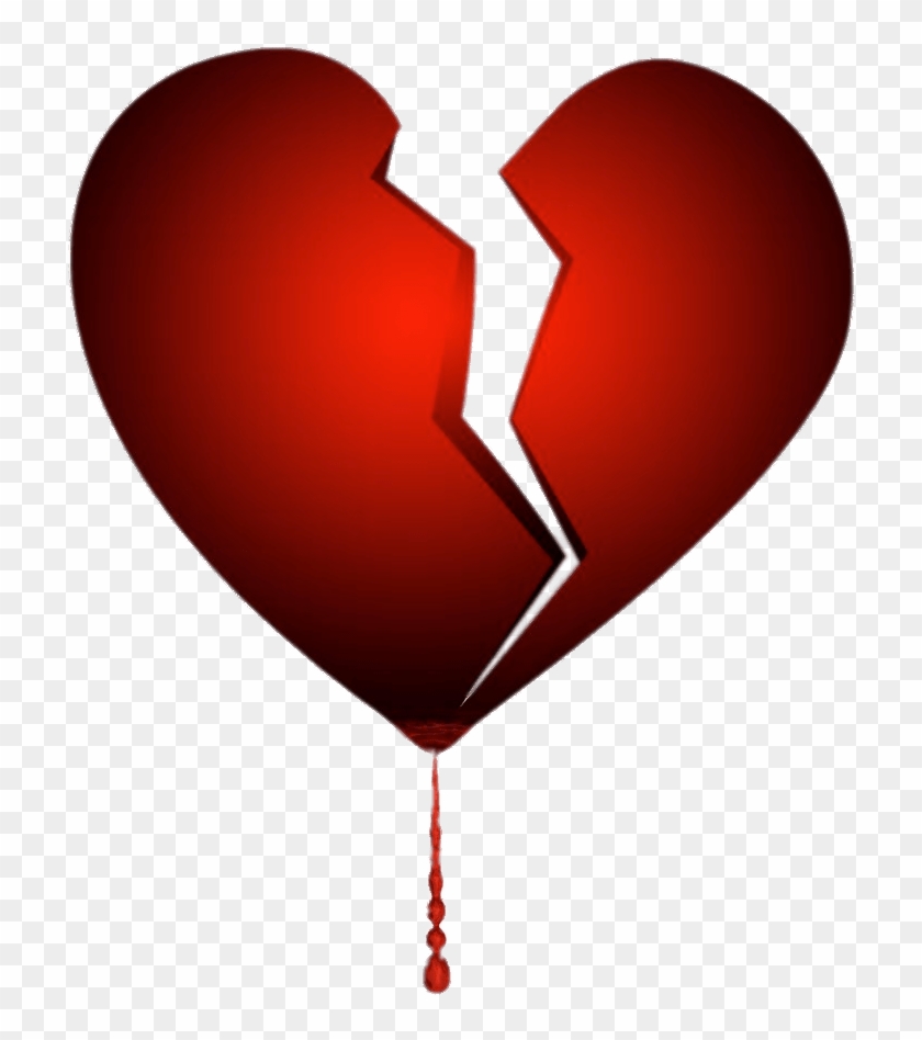 Broken Bleeding Heart Transparent Png - Broken Hearted Art #1471752