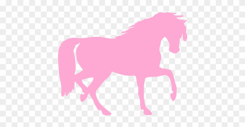 Clip Art Horse In Pink - Horse Silhouette Clip Art #1471794