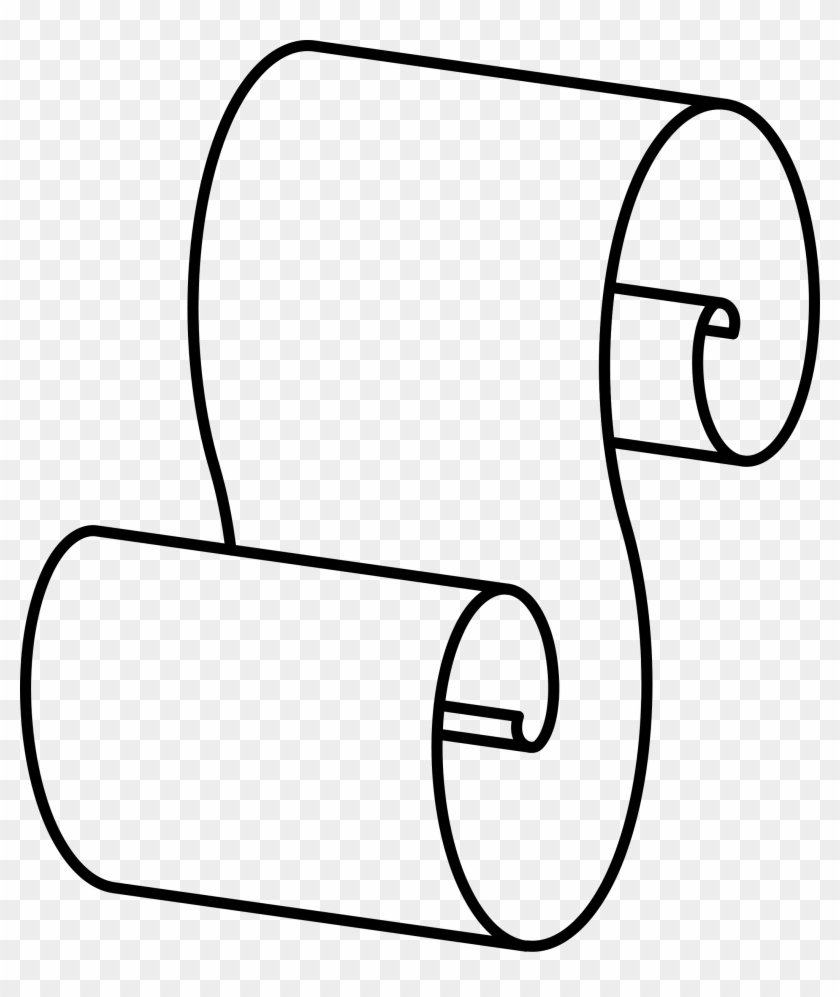 Scroll Silhouette At Getdrawings - Paper Scroll Clip Art #1471836