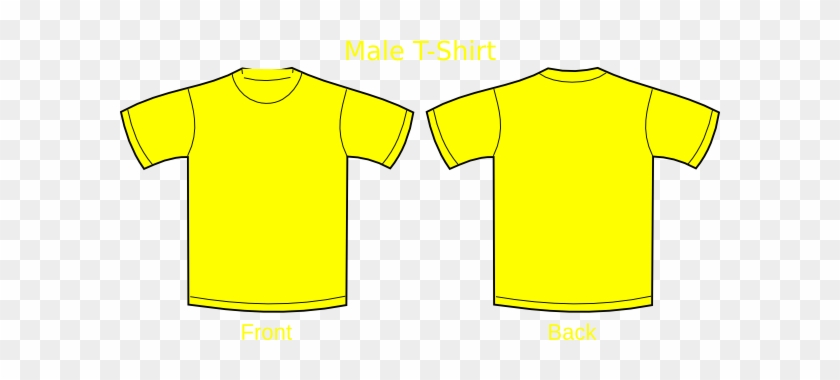 Gold Clipart Tshirt - Yellow T Shirt Vector #1472113