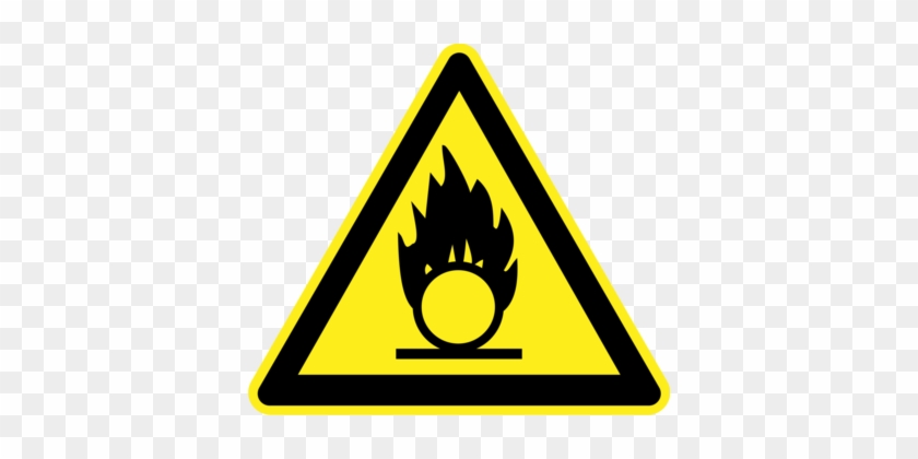 Warning Sign Hazard Symbol Fire - Fire Hazard Sign Png #1472498
