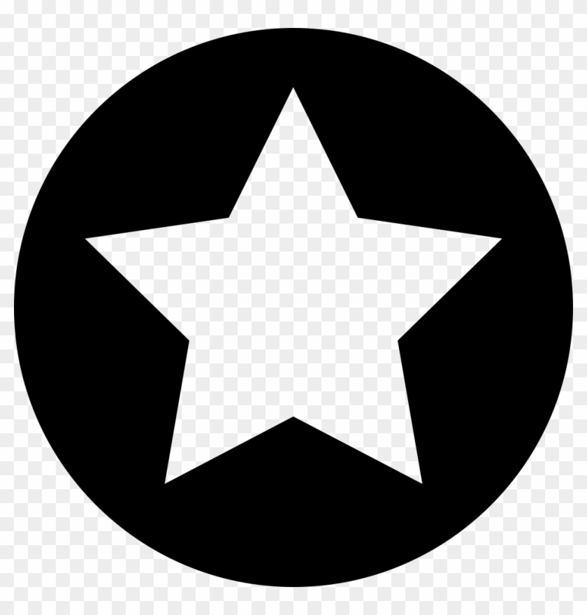 Circle Star Svg Png Icon Free Download - Star Icon Black And White #1472502