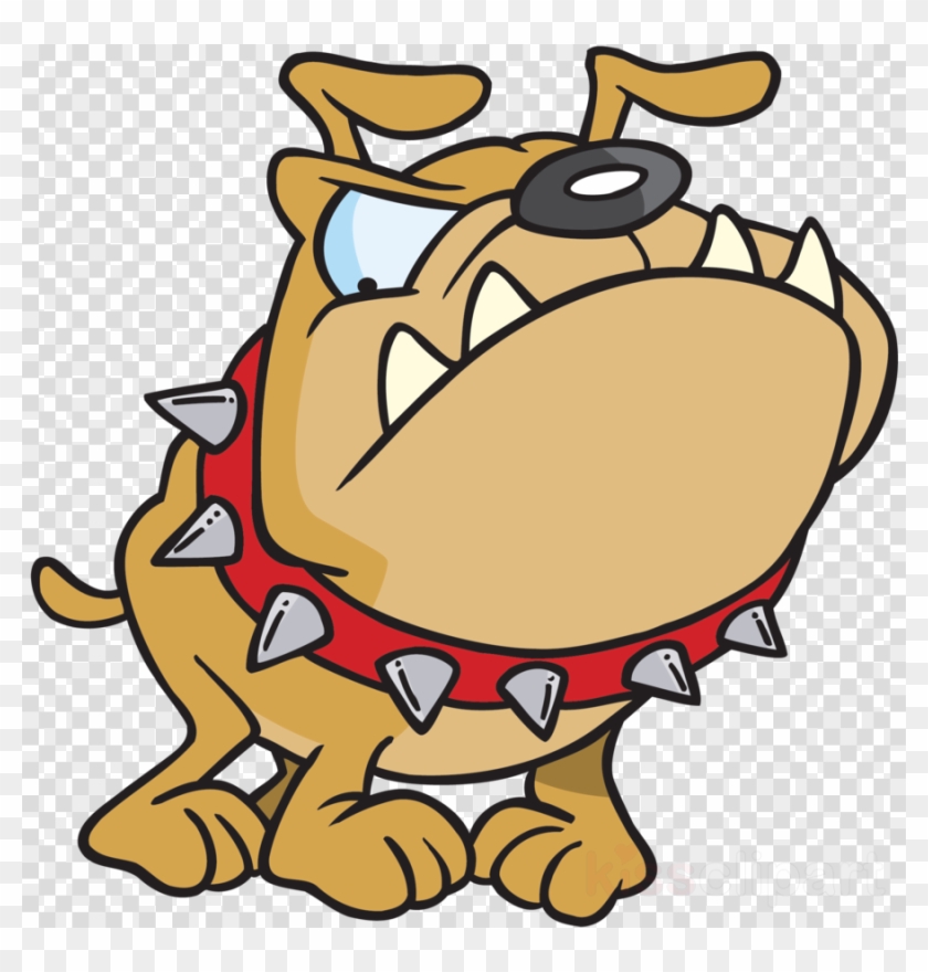 Cartoon Mean Dog Clipart Bulldog Bull Terrier Clip - Mean Dog Clipart Png #1473010
