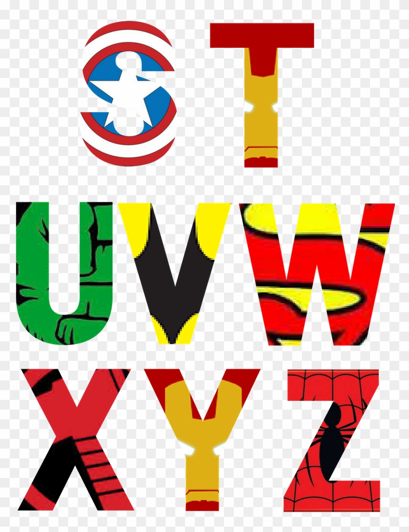 Free Printable Superhero Alphabet Letters - Free Printable Superhero Alphabet Letters #1473061