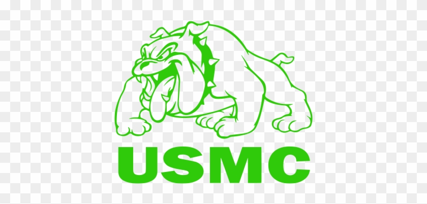 United States Marine Corps Full Body Bulldog Vinyl - St Cloud High School Bulldog #1473090