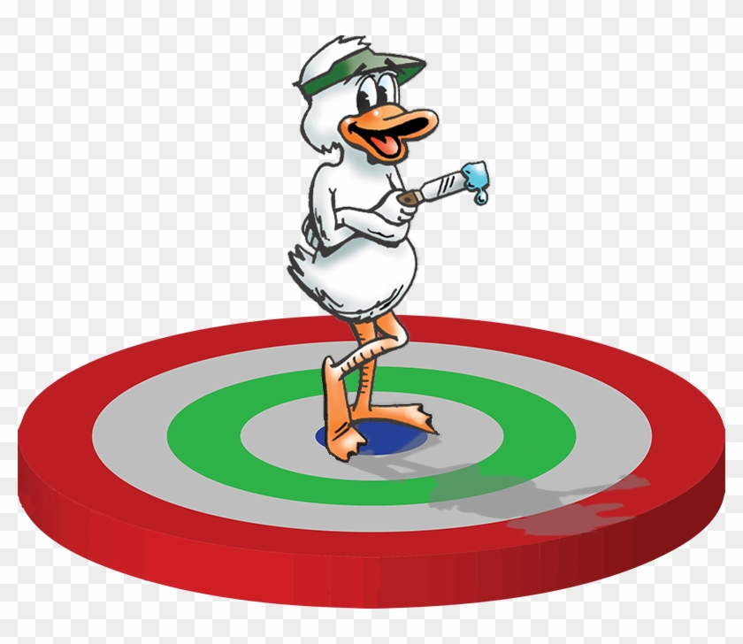 Dukey The Doco Duck On The Bullseye - Dukey #1473189