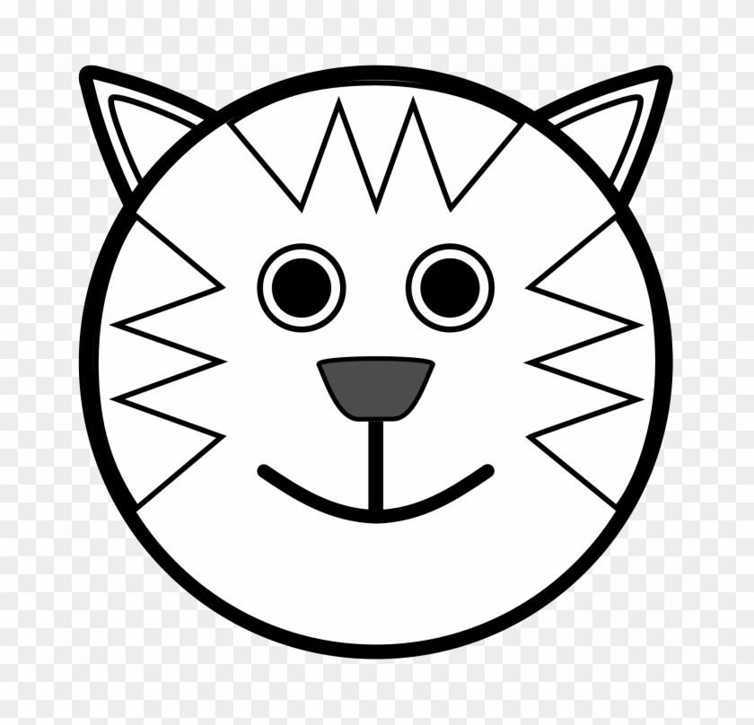 Medium Size Of Simple Australian Animal Drawings Cool - Cat Face Clipart Black And White #1473332