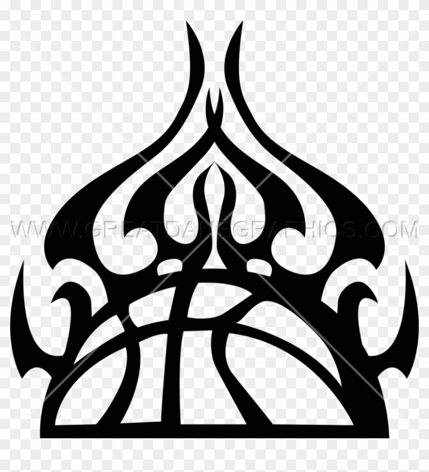 Clip Art Flaming Basketball - Basketball With Flames Clipart #1473355