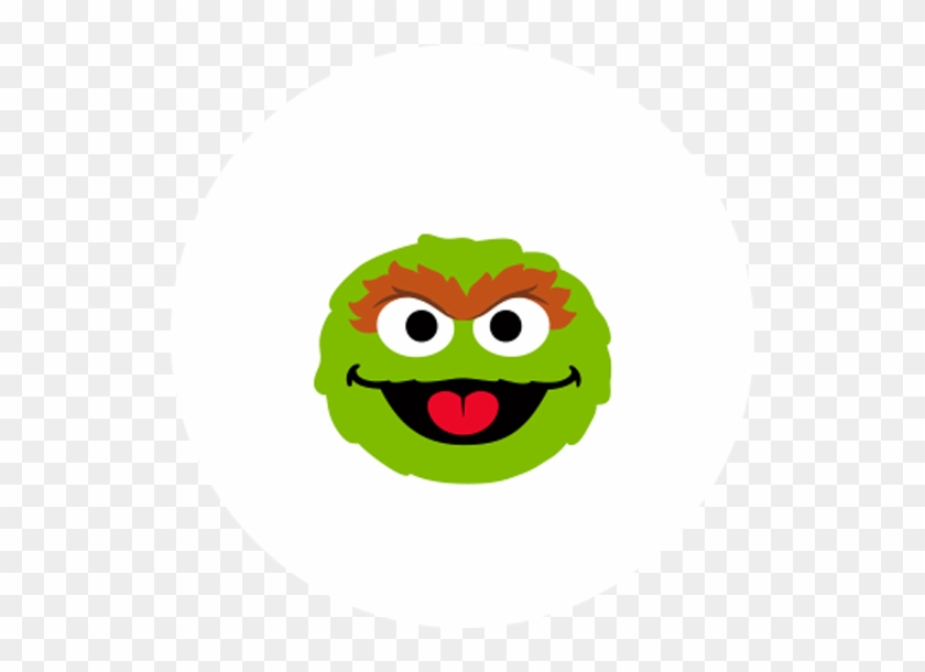 Oscar The Grouch Clipart Transparent - Oscar The Grouch Head Png #1473395