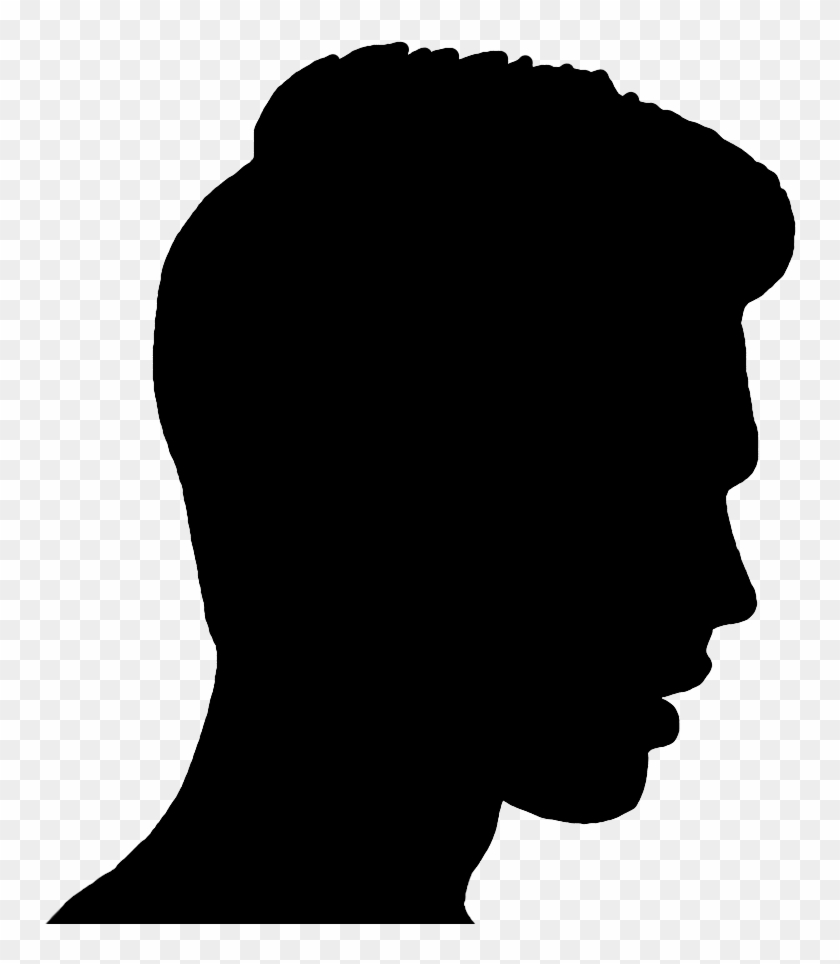 Face Silhouettes Of Men, Women And Children - Old Man Face Silhouette #1473398